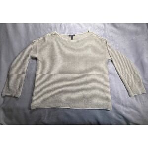 Eileen Fisher Organic Linen Blend‎ Cream/Bone Sweater XS